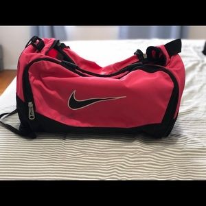 Pink and black Nike Gym Bag